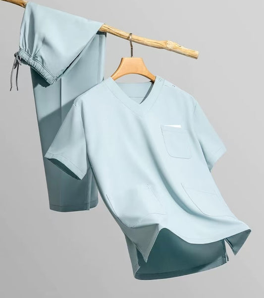 Hot sale spandex stretch material anti-wrinkle nurse uniform fashion nursing female scrub suit